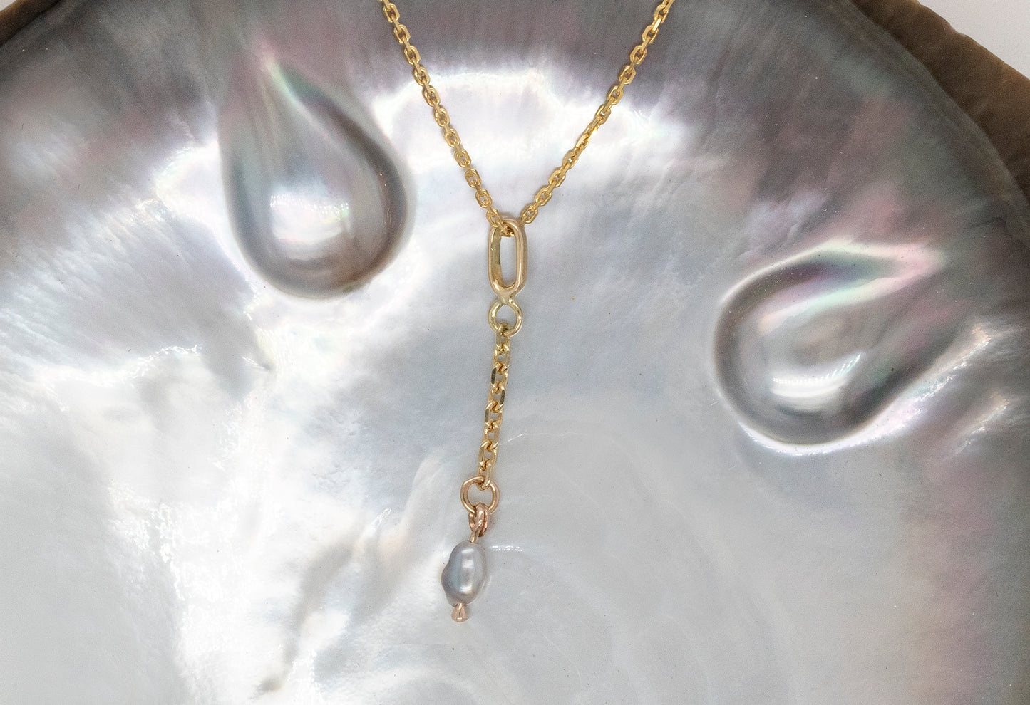 Small Keshi Chain Pendant