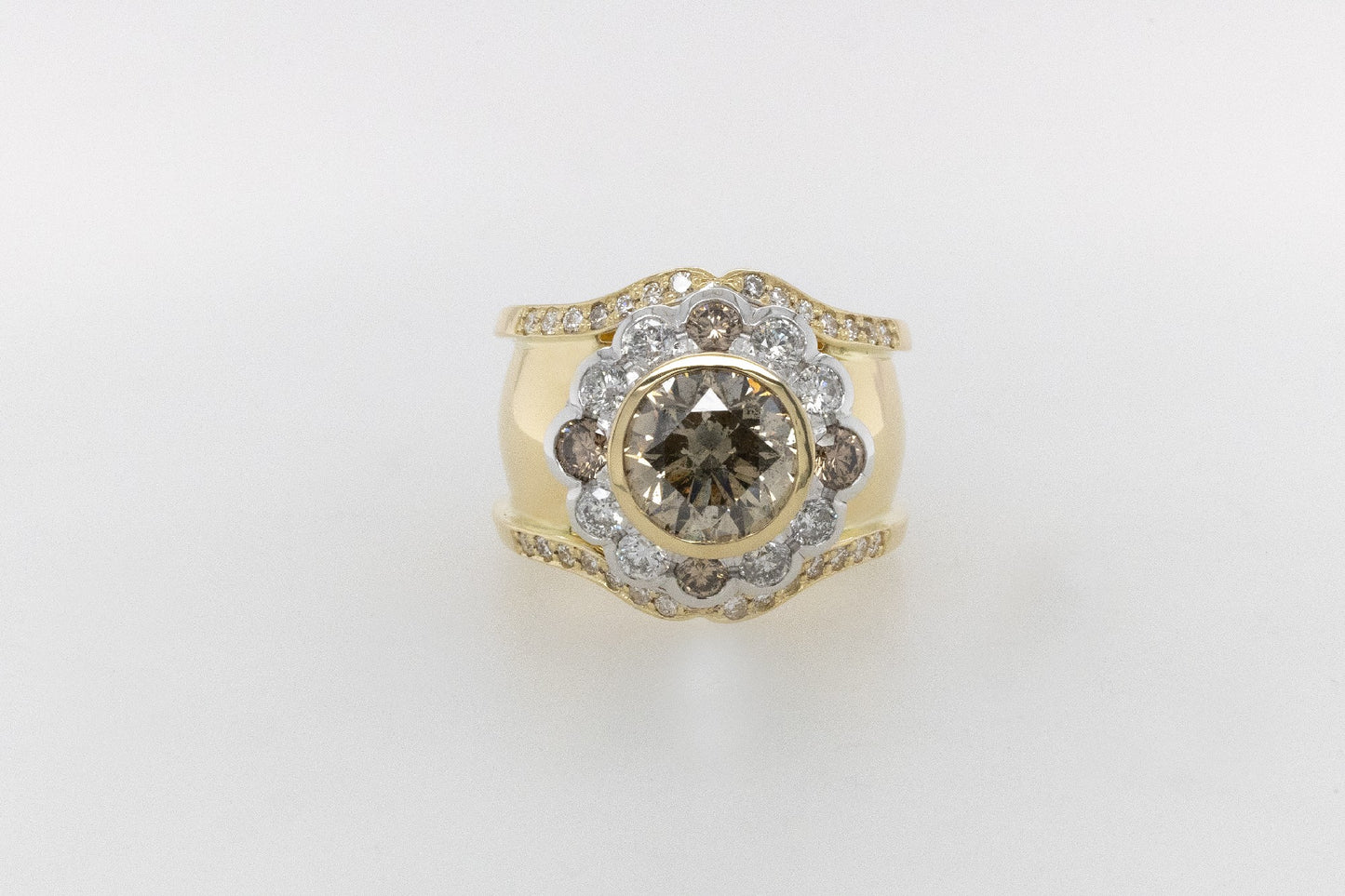 3ct Champagne Diamond Ring
