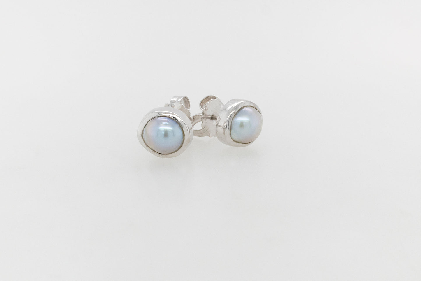 Abolhos Half Pearl Stud Earrings