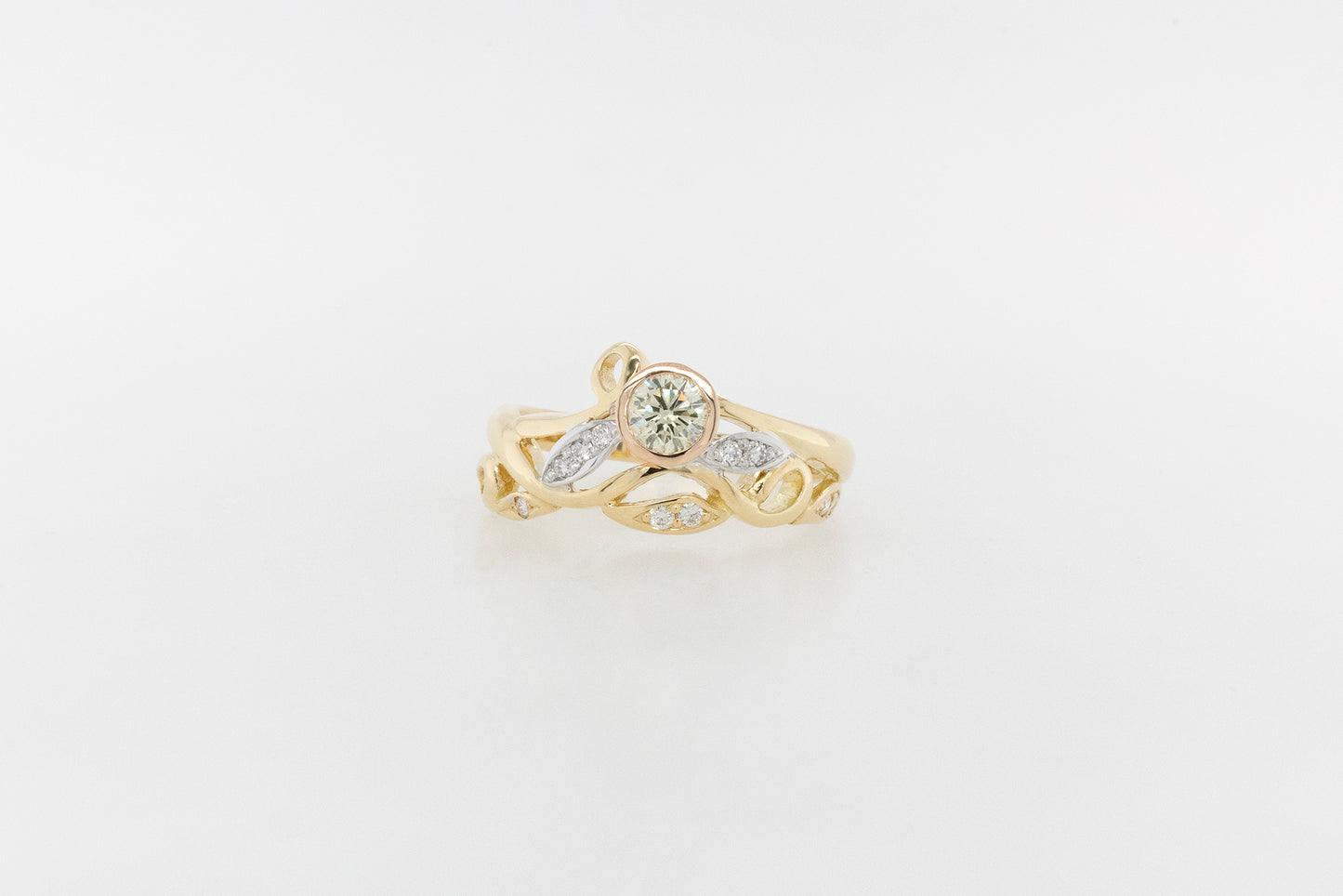 Fancy Yellow Diamond Vine Ring