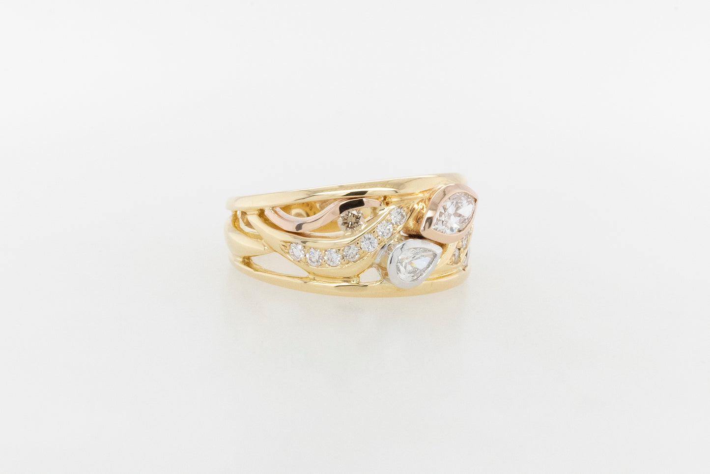 Marquise and Pear Diamond Dress Ring