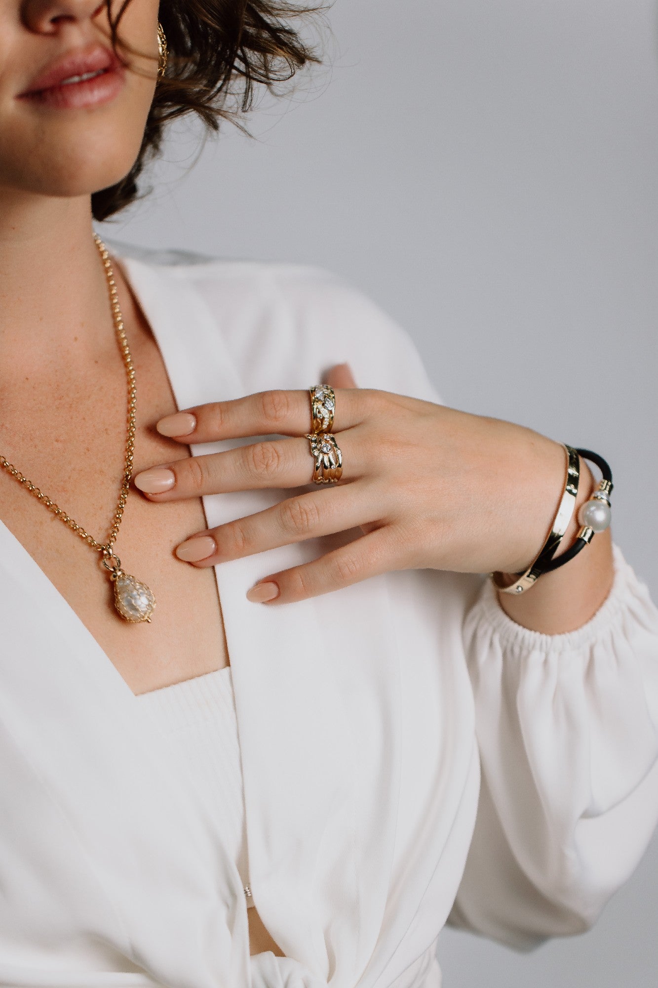 Lower Profile Seaweed Diamond Ring