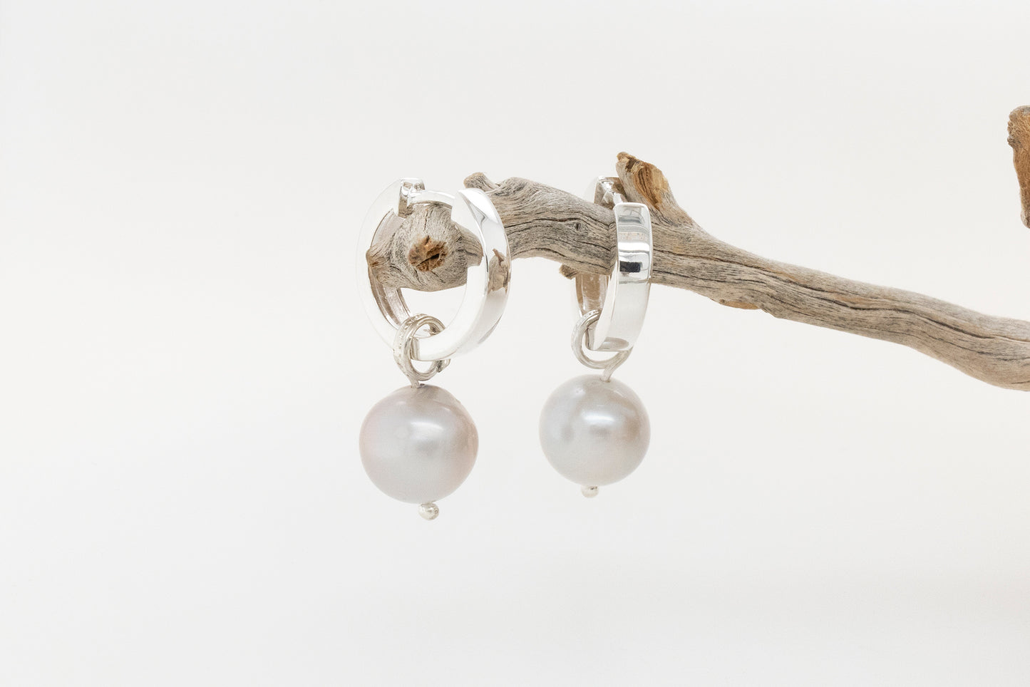 Abrolhos Islands Pearl Huggie Earrings