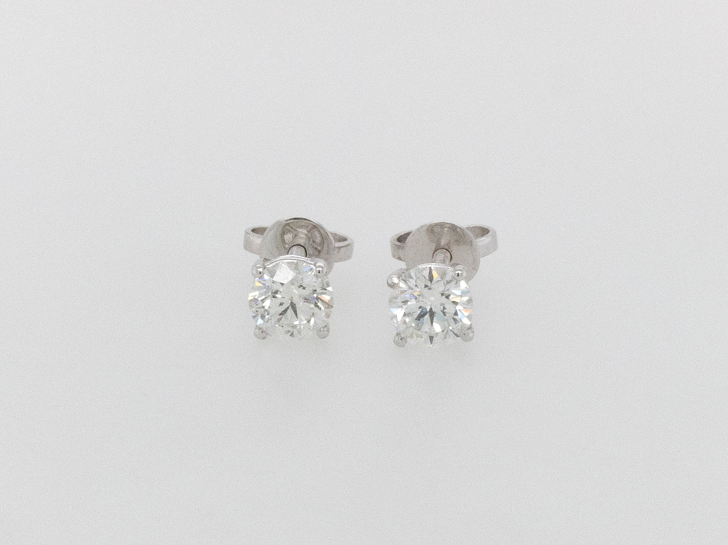 Large Diamond Stud Earrings