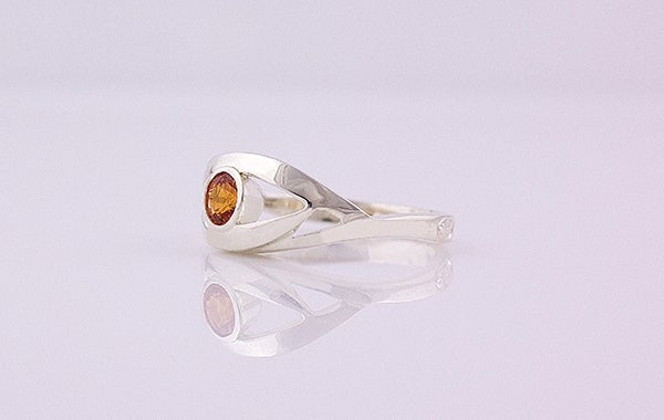 Sapphire Orange Ring