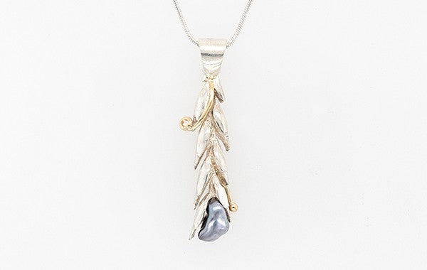 Wheat Collection Keshi Pearl Pendant