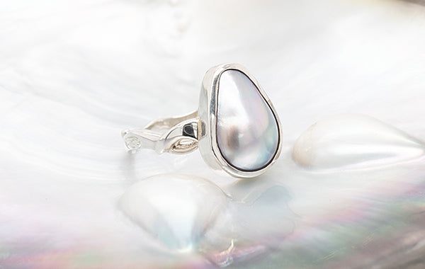 SS Mabe Pear Shape Ring