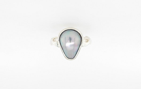 SS Mabe Pear Shape Ring