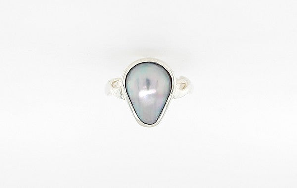 SS Mabe Pear Shape Ring