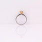 Champagne Radiant Diamond Ring Argyle C4 SI1