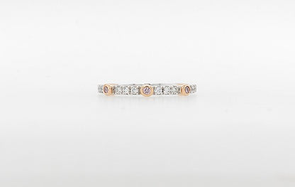 Wedding Ring Pink Diamonds