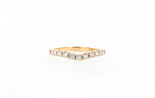 Wedding Ring Contour Diamond 18R