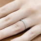 Wedding Ring Curved with White Diamonds