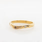 Wedding Ring Textured Champagne Diamond 18YR