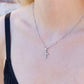 Pink Diamond Cross Pendant 18W