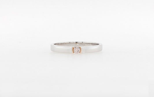 Pink Diamond Stacker Wedding Ring 