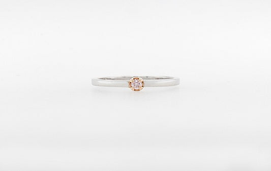 Pink Diamond Stacker Wedding Ring  3