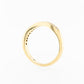 Wedding Ring Curved Diamond 16 x 0.01ct 18Y Matching Eng 