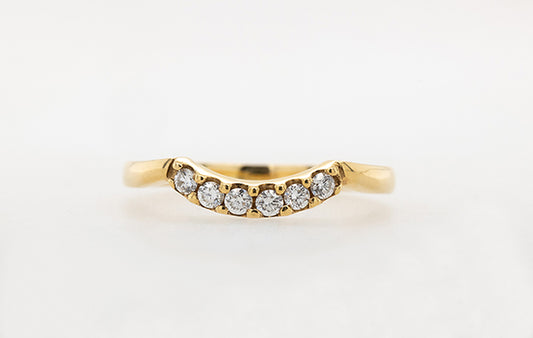 Wedding Ring Diamond Fitted/Eternity 18Y C2