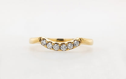 Wedding Ring Diamond Fitted/Eternity 18Y C2
