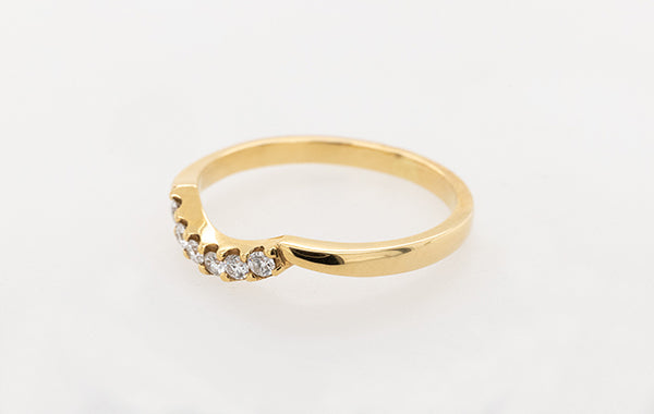 Wedding Ring Diamond Fitted/Eternity 18Y C2