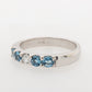 Wedding Ring Aquamarine & Diamond Wedding Ring 9W