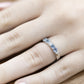 Wedding Ring Aquamarines & Diamond