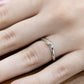 Wedding Ring Curved with Offset Diamond 