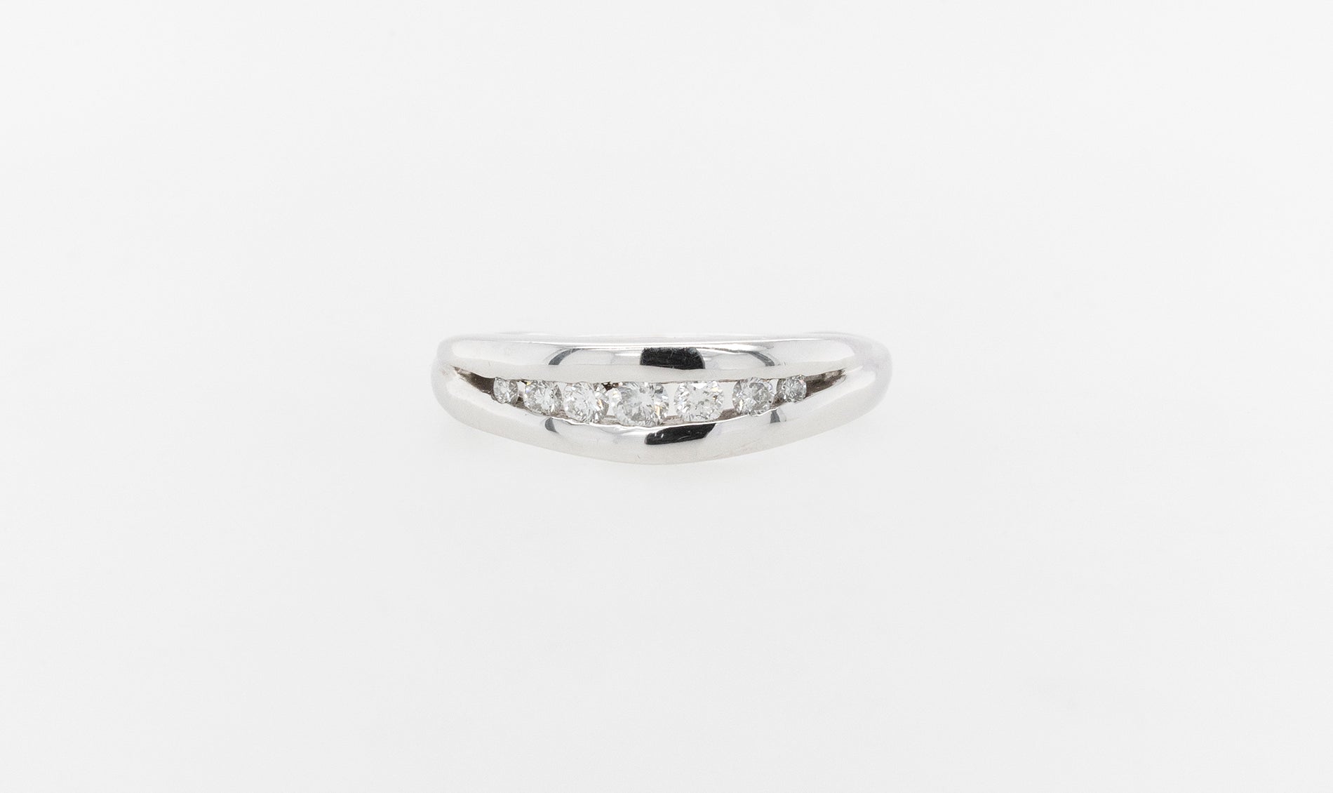 Wedding Ring Channel Set Diamonds