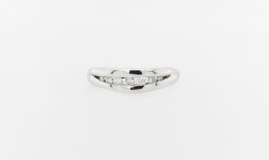 Wedding Ring Channel Set Diamonds