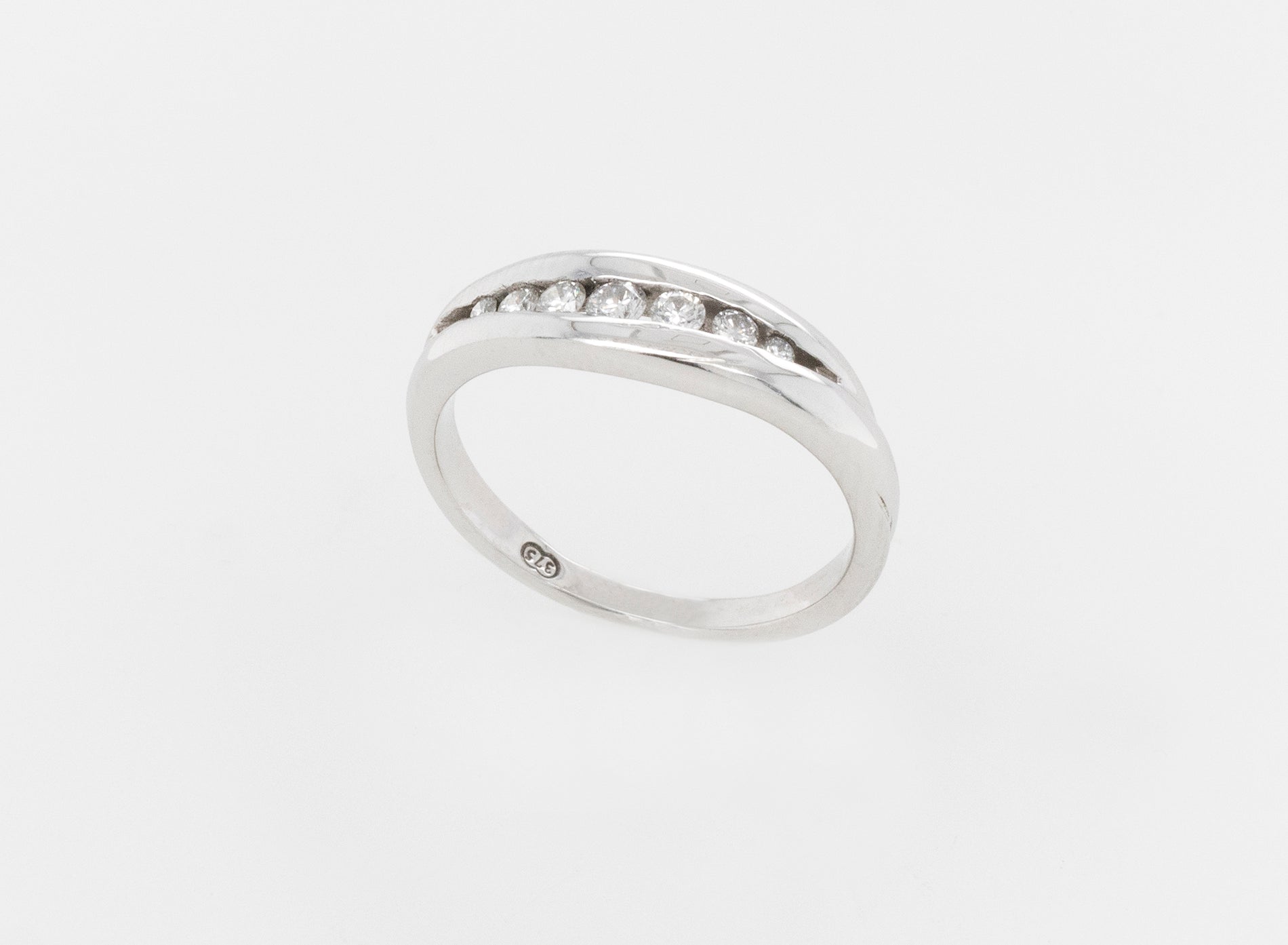 Wedding Ring Channel Set Diamonds