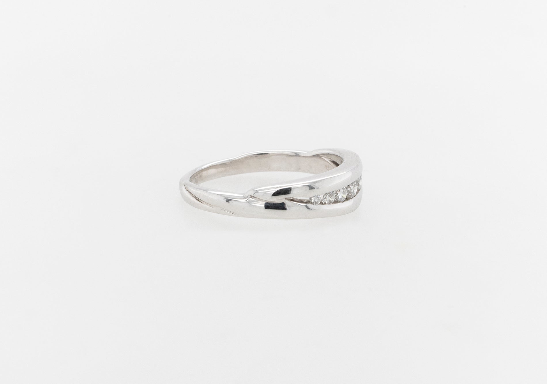 Wedding Ring Channel Set Diamonds