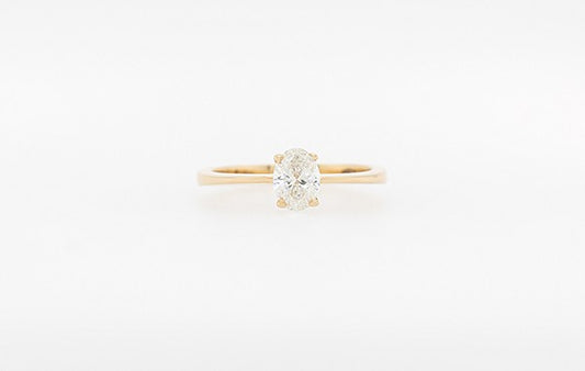 Engagement Ring 0.50ct Oval FSI1 18Y