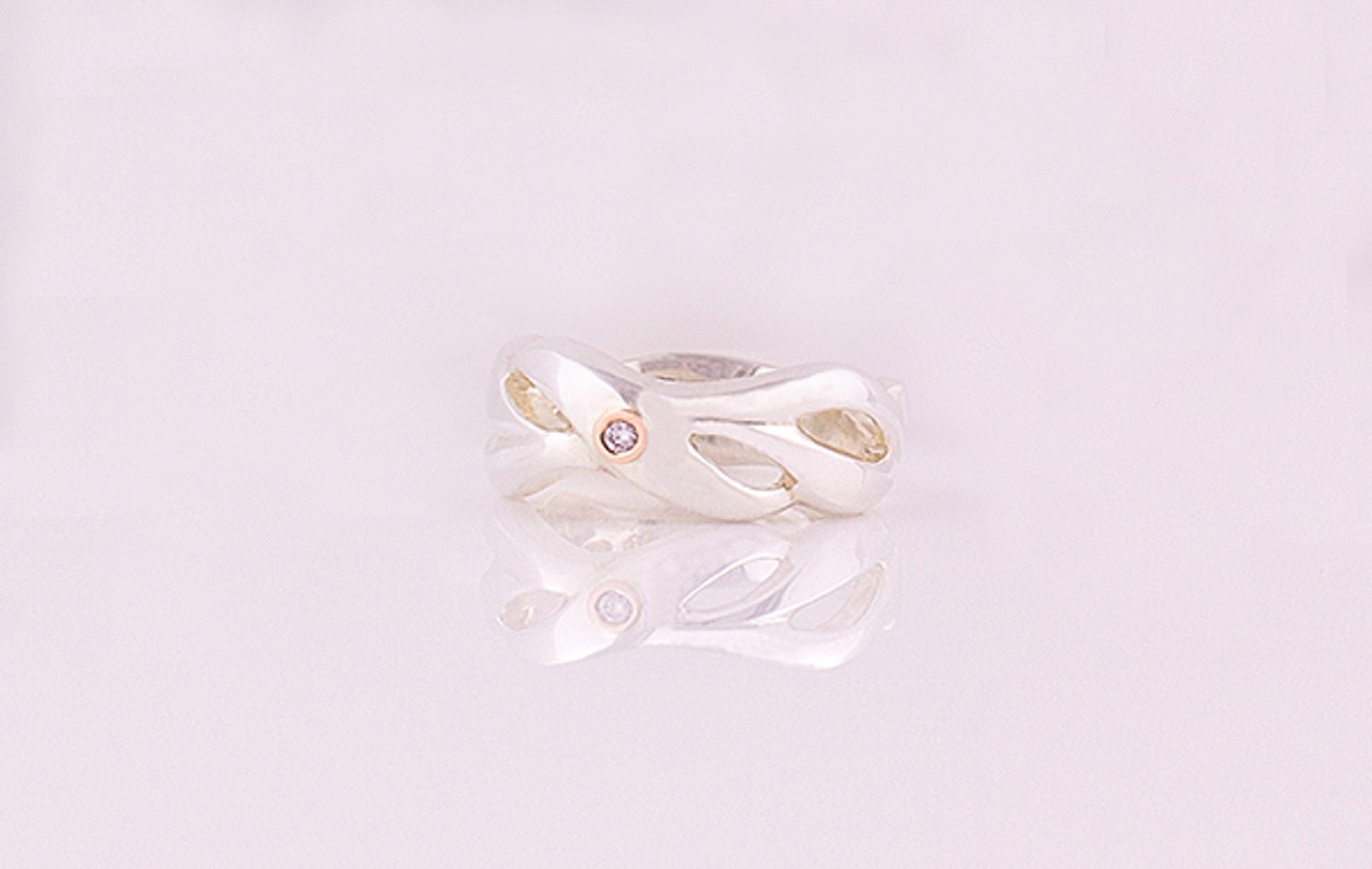 Pink Diamond Ring FLP SS 9R