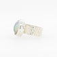 Mabe Embossed Band Ring SS