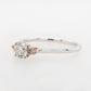 Engagement Ring 0.50ct Pink Diamonds