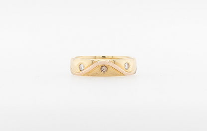 Wedding Ring Diamond Textured 
