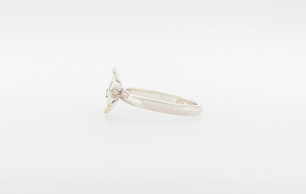 Geraldton Wax with Aquamarine Ring SS 9Y