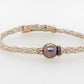 French Knitted Pearl adjustable Bracelet 9WR Titanium