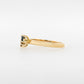 Diamond & Sapphire Ring, Teal & Champagne Diamond