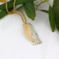 Gum Leaf Pendant Embossed Backing Plate