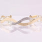 Bangle Gold & Silver Entwined Embossed