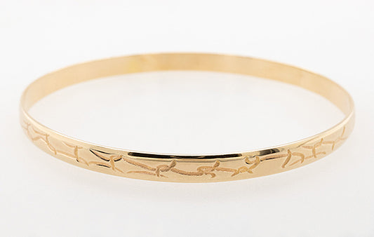 Bangle Embossed 8.10grams 9Y