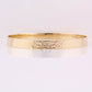 Bangle Beaten Design Oval 9Y 17.6grams