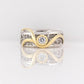 French Knitted Argyle Diamond Ring