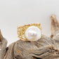 French Knitted South Sea Pearl Ring
