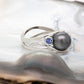 Pearl & Tanzanite Swirl Ring