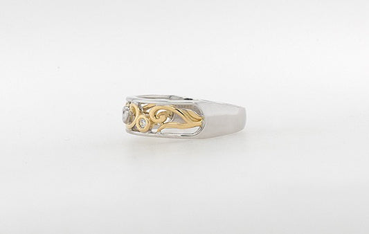 Vine Ring with Diamonds