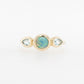 Opal & Pear Aquamarine Ring