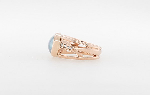 Mabe Pearl & Diamond Ring